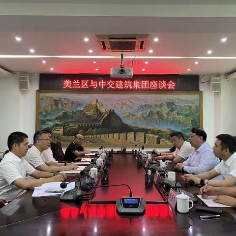 美兰区与中交建筑集团举行座谈