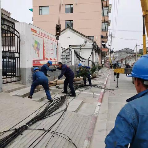 鹿家庄村整治空中“蜘蛛网”，打造清爽洁净的农村空间