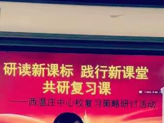 骨干引领研复习 策略分享共提高 ——西温庄乡中心校学科复习策略研讨活动纪实