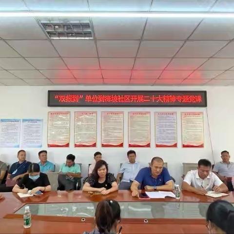 “双报到”单位到海坡社区开展二十大精神专题党课