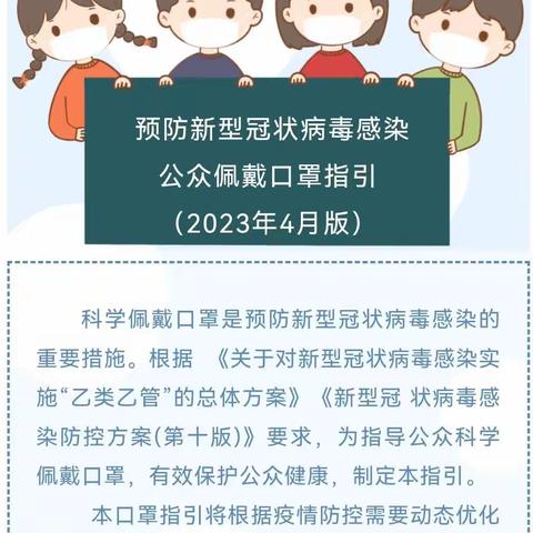 “😷科学佩戴口罩”倡议书📩——孙镇洞坡幼儿部