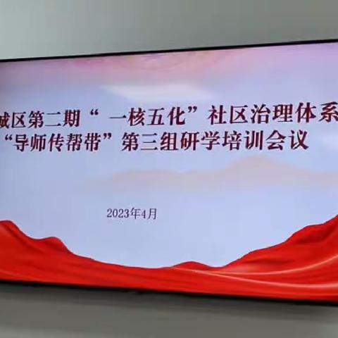 研修提升助成长—第二期“导师传帮带”第三组研学培训会议