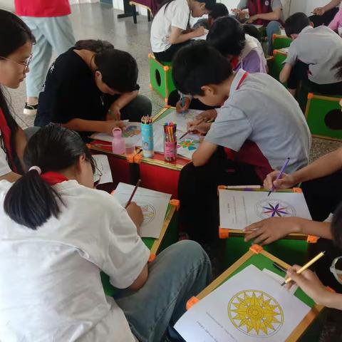 “金色童年 快乐描绘”——汝阳县从心社会工作服务中心柏树乡社工站关爱留守儿童成长小组活动