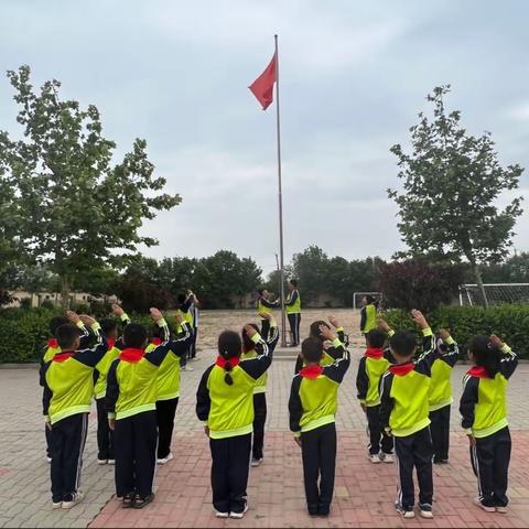 星星火炬 照我前行—辛集镇西马小学举行新队员入队仪式