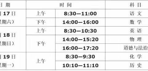 延安市宝塔区第一中学2023年初中学业水平温馨提示