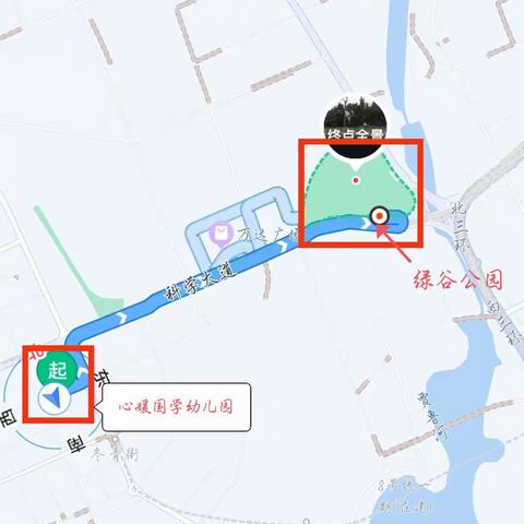 绿谷公园道路指引