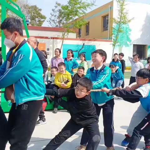 "齐心聚力，逐梦扬威"—干沟小学拔河比赛活动
