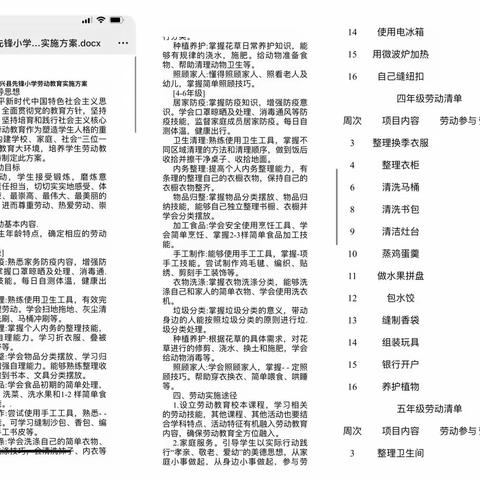 劳动悦生活，劳动促成长——记先锋小学四年级351班劳动实践作业纪实