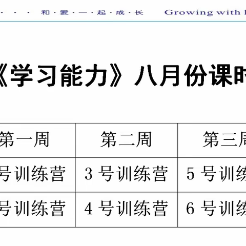 茗淇学习能力特训——大班组