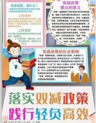 落实“双减”政策,我们在行动——蓓蕾幼儿园双减政策宣传