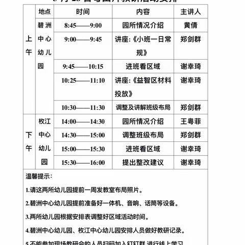 片区教研促均衡 共研共融共前行——雩田片幻方起点幼儿班骨干教师教研活动（工业园东区站）（副本）