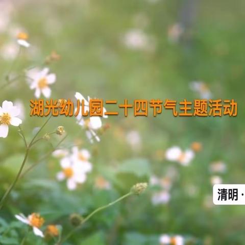 “四月怀清明·春雨生百谷”湖光幼儿园中班二十四节气主题课程分享﻿（副本）