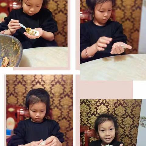 巧手包饺子   劳动促成长