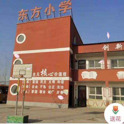 杨柳青青，鸟鸣声声。环境优美的梁庄镇东方小学欢迎您