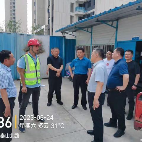 孟永生督导建筑工地燃气安全工作