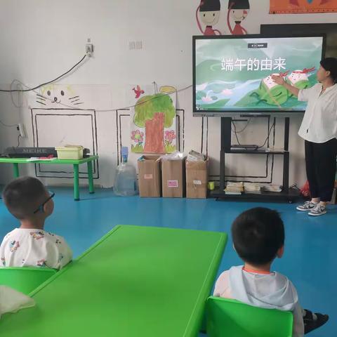 李台镇武堤口幼儿园端午节手工制作活动