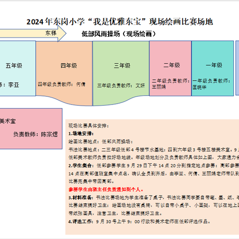 东岗小学“我是优雅东宝” ---现场书画比赛活动