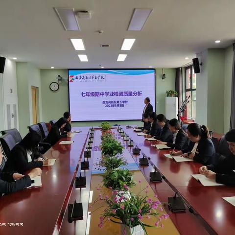 【高新教育+知行五校】众“智”成城，办人民满意教育—西安高新区第五学校七年级组期中学业检测质量分析会