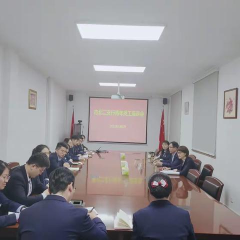 市北二支行举办五四青年青年员工座谈会