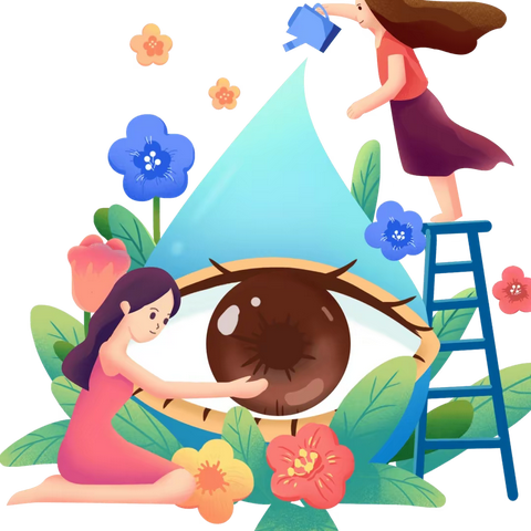 【卫生保健】“目”浴阳光 预防近视--新苗幼儿园全国爱眼日宣传活动