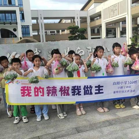 我的辣椒我做主——白阳小学103班暑期农场义卖