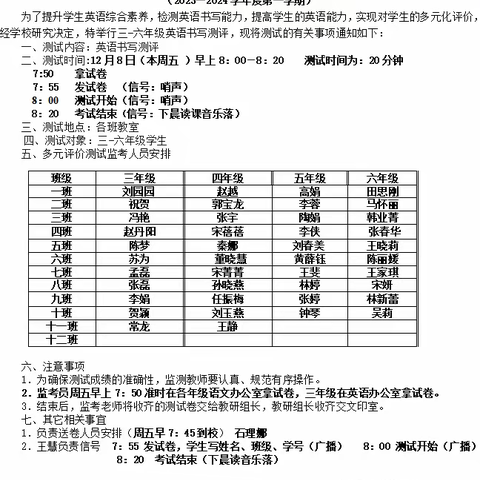 秀英文魅力 展书写风采——文化路小学举行英语多元化评价之书写测评