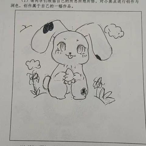 《拥抱生命中的小黑点》麻洋初中开展心育绘画活动