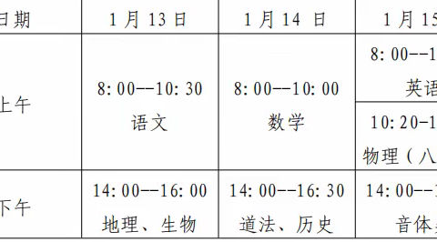 铜仁市第三中学2023-2024学年第一学期期末监测 告家长书