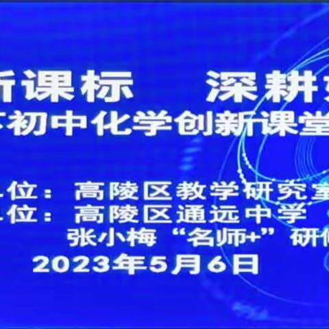 教研携手促成长      砥砺前行同绽放—纪高陵区教研室初中化学创新课堂教学研讨之通中行