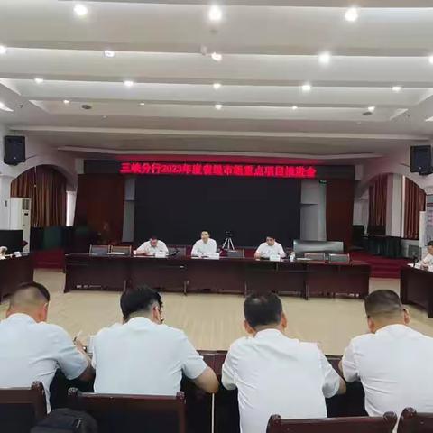 三峡分行召开2023年省级市级重点项目推进会