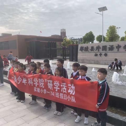 “科技之光、闪耀童年”鄢陵县实验小学一（14）班假日小队走进一枫少年科学院研学活动。