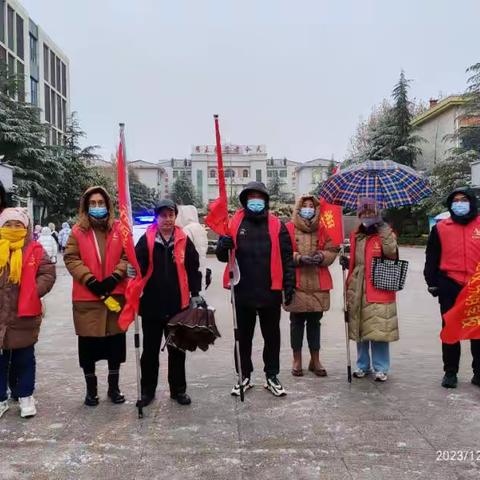 风雪无阻  爱心永驻—东明学校7.10班12月11日护学