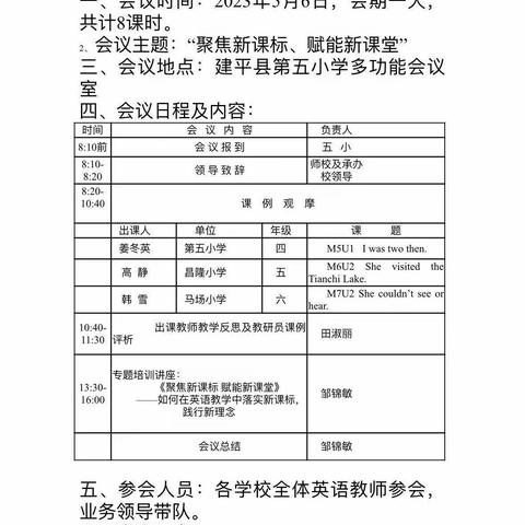 “聚焦新课标，赋能新课堂”建平县2023年小学英语教学研讨会