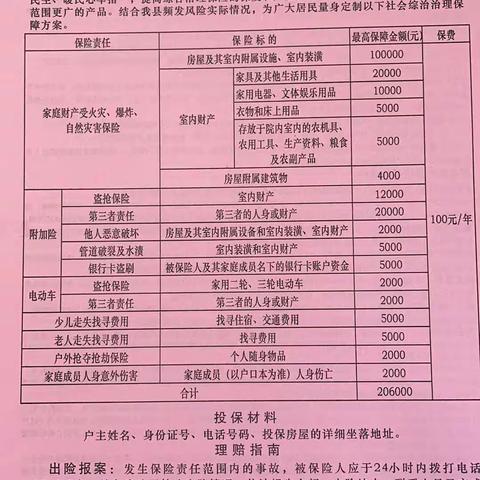 综治保险进万家，真情温暖你我他！