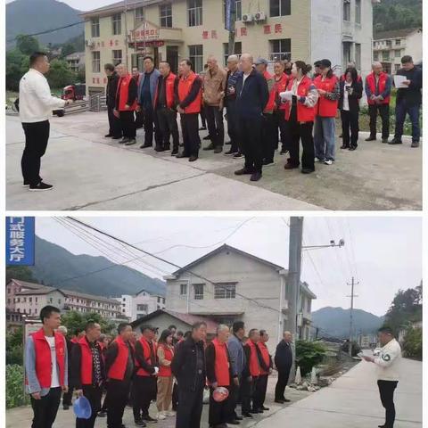 5月8日青山园村党员开展党日活动，全村片区域内沿线公路两侧除草播洒花种活动。