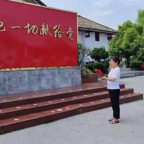 缅怀革命先烈，传承红色基因--汪公潭小学党支部庆七一主题党日活动