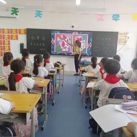 巧手绘未来 美育润心向——濮阳县第四实验小学“红黄蓝美术社”社团展