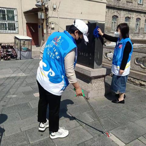 泉城路街道芙蓉街社区开展保泉护泉志愿服务活动