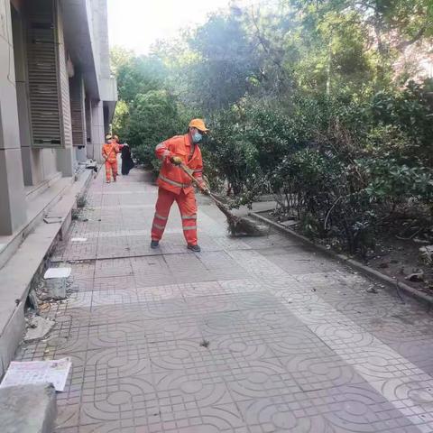 清理卫生死角 营造优美环境