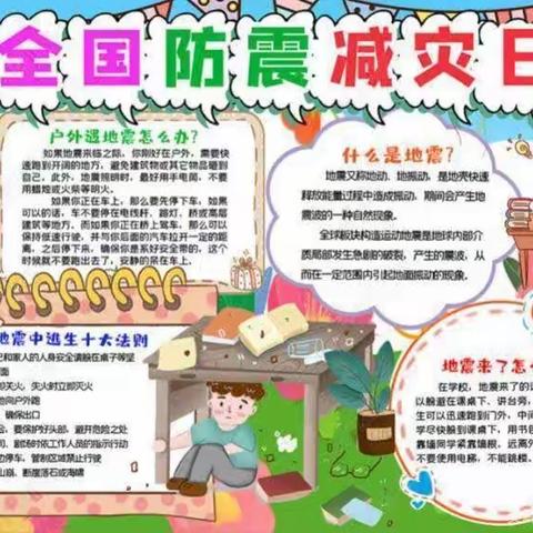 防范灾害风险，护航高质量发展--潍城区南关街办中心小学防灾减灾日（周）活动