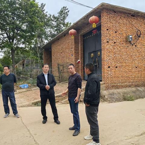 县委副书记胡翰涛到牛城乡调研指导人居环境整治工作