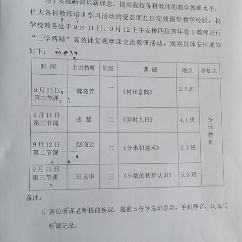 教学观摩促成长   精彩课堂展风采 云冈区新胜三小“三学两精”高效课堂观摩课活动