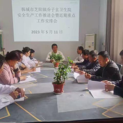 乔子玄卫生院召开安全生产工作推进会暨近期重点工作安排部署会议