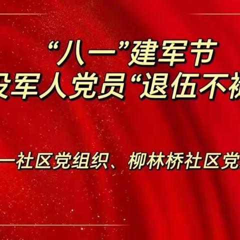 “八一”建军节 退役军人党员“退伍不褪色