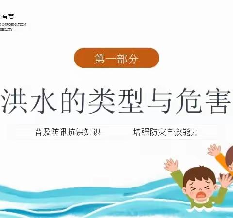 小鹿启智幼儿园“预防洪水安全教育”