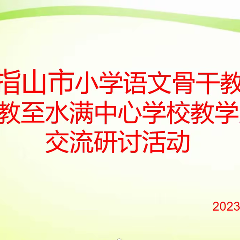 五指山市小学语文骨干教师送教至水满中心学校教学暨交流研讨活动