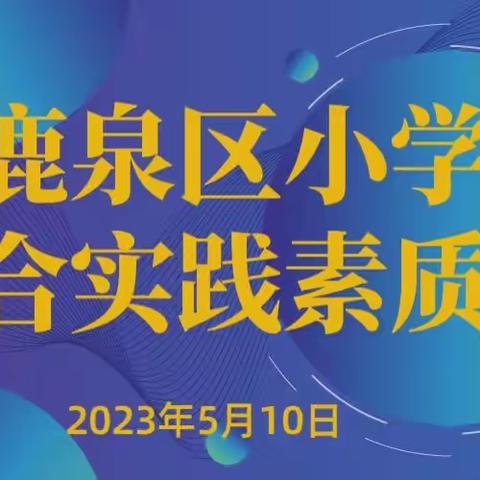 百舸争流,奋楫者先——2023年鹿泉区小学综合实践素质赛