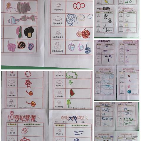 《秋天的色彩》主题 ‍中三班系列活动