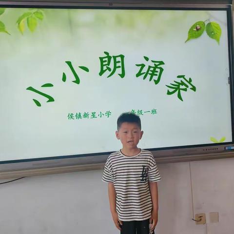 【侯镇学区】读书得新知，我是朗读者——寿光市侯镇新星小学