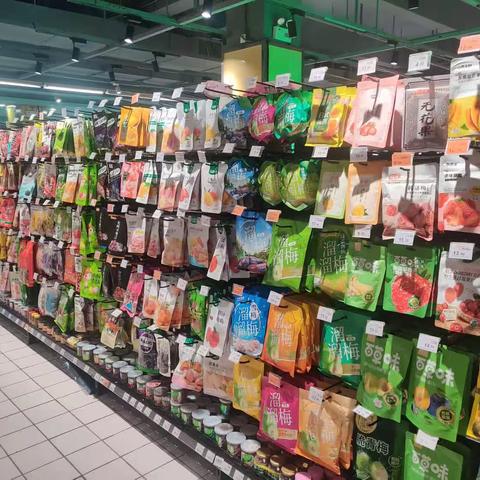 咸宁店精调完成情况～休闲食品